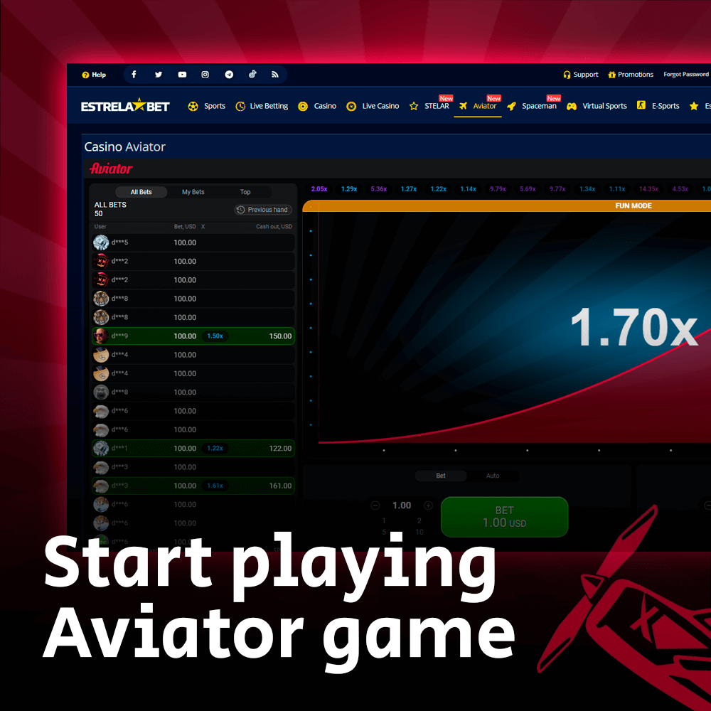 Juega el juego de aviator de Estela Bet en línea 2