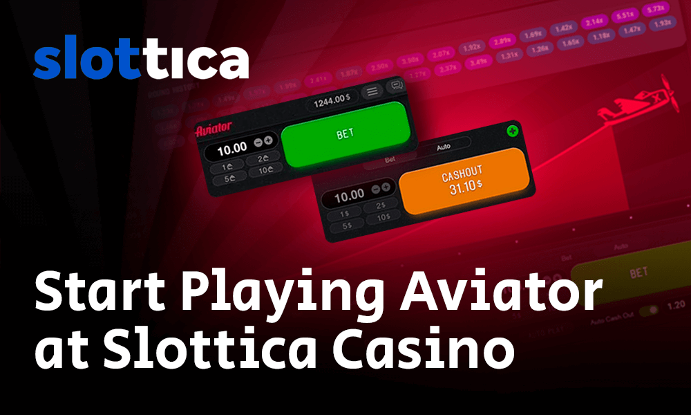 Juega el juego Aviator en el casino en línea de Slottica 3
